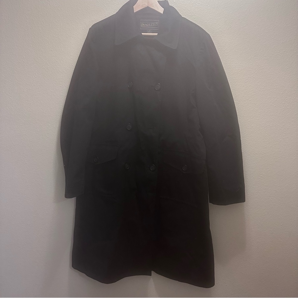 Pendleton Women’s Long Jacket Size 14 Black